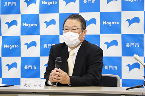 「長門市を選んだことは最適だったと確信している」と永井代表取締役社長