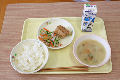 今日子どもたちが食べた給食