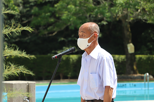 俵山七段の滝河川プール管理委員会の岡林則孝会長「安全に河川プールを楽しんでほしい」