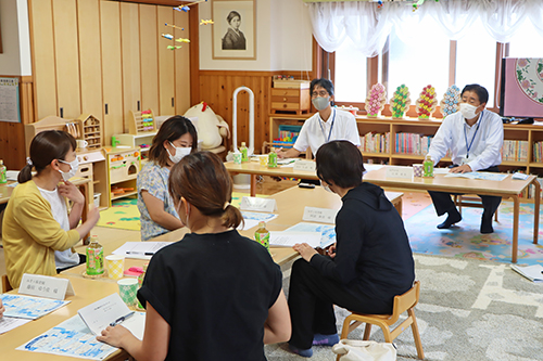 市長と協働のまちづくりミーティングはみすゞ保育園で開催