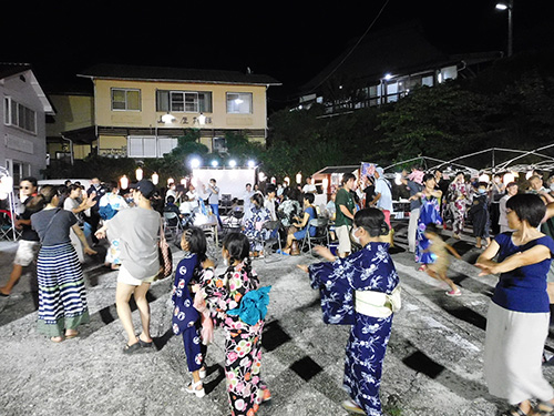 俵山温泉で開催された納涼祭