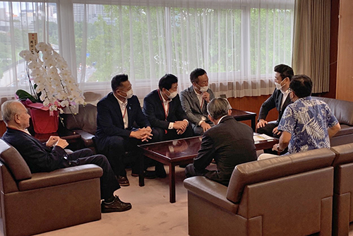 国土交通省の政務官への要望のようす