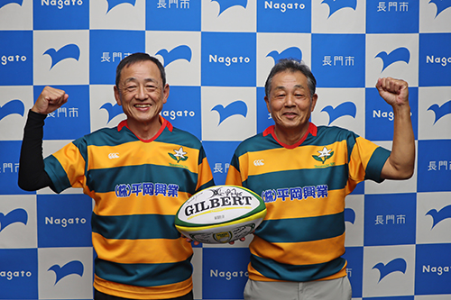 強豪チームとの試合にむけて「１トライ１ゴールを目標に頑張りたい」と意気込みを話した