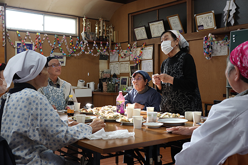 お互いに良かったところを1人ずつ発表