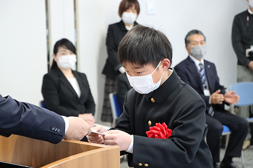 山口県子ども会から文化財愛護・伝承活動を行う子ども会への補助金の伝達も行われた