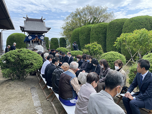 村田清風記念館横にある清風神社で行われた