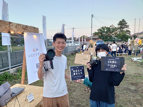 プロカメラマンによる写真撮影ブース