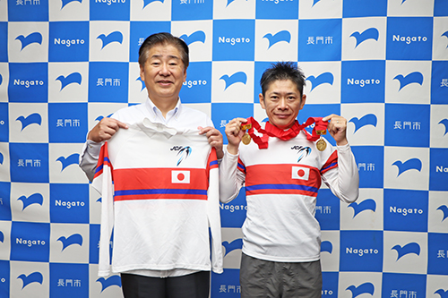 男子マスターズ部門で総合優勝した白石真悟さん