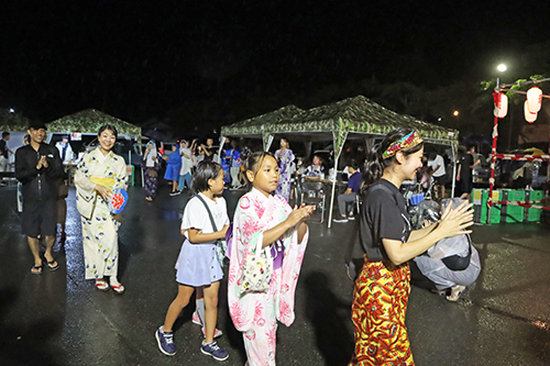 あいにくの天候の中、開催された2023俵山温泉納涼祭