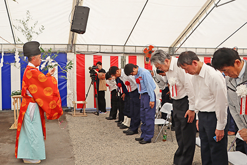俵山・豊田道路トンネル工事の安全祈願祭
