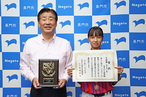 菱海中学校３年生の岡藤美瑠さんが全国大会で準優勝