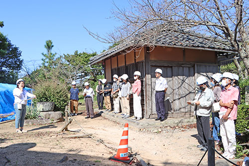 村田清風旧宅について、説明が行われた