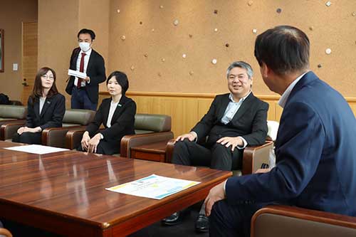 市内のイベントでは、来場者に血管年齢測定を行うサービスなども実施している