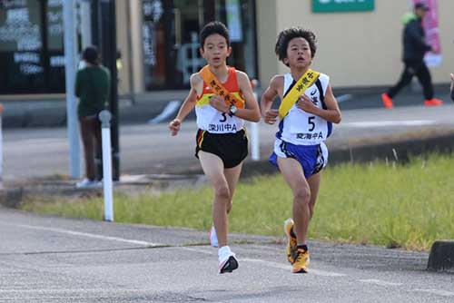 力走を見せた中学生