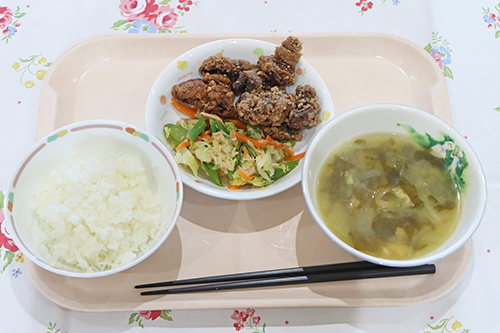今日提供された給食