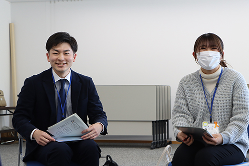 採用されて間もない若手先輩職員が語る