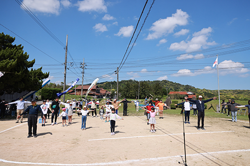 境川大運動会に地域住民が集まりました