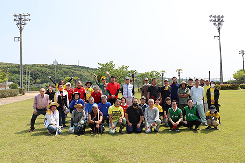 大会に向け52人のボランティアが参加しました