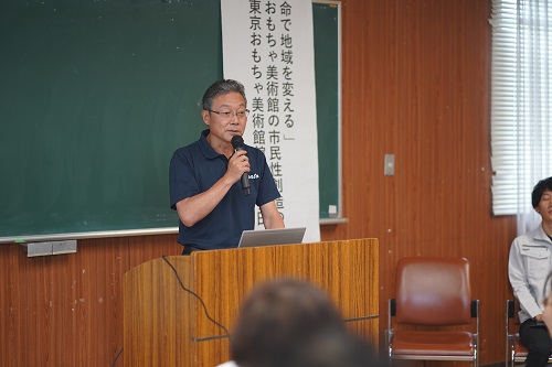 長門市農林水産課長が市の林業事業の取り組みを紹介