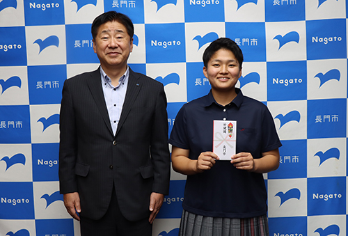予選の中国大会で3位に入賞し、全国大会出場を決めた高橋椛さん
