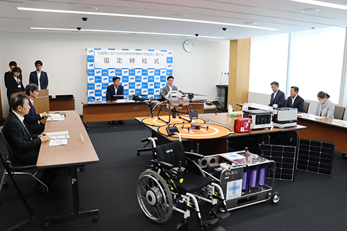 株式会社キロクと応急資機材の供給等に関する協定締結式が開催