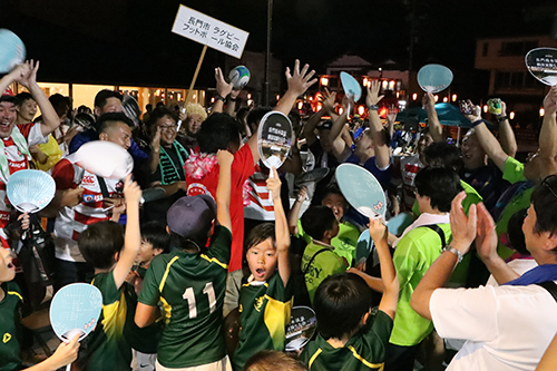 今年の優勝チームは「長門市ラグビーフットボール協会」でした