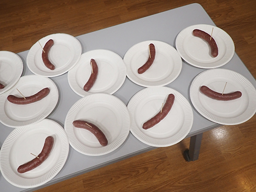 捕獲シカで作ったシカソーセージ