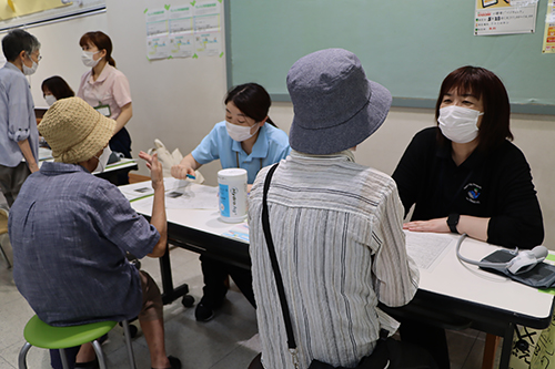 健康相談の様子