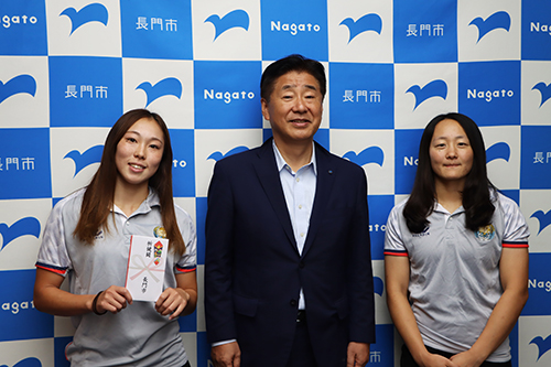 ながとブルーエンジェルスの選手が山口県代表として佐賀国体に出場します