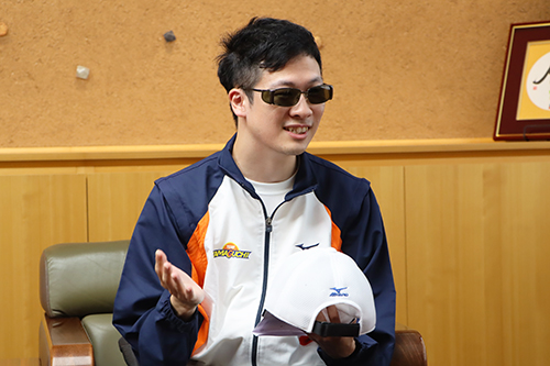 「緊張せず楽しんで投げていきたい」と話す上永達也さん