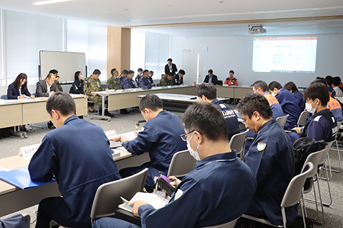 消防庁から「国民保護の概要」について説明された