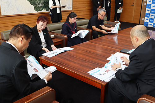明治安田生命保険相互会社から市への寄付は今回で6回目