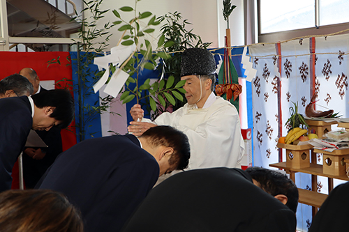 IT関連企業等集積拠点施設整備改修工事の安全祈願祭が行われました