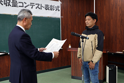 【深川養鶏農業協同組合 組合長賞】を受賞した株式会社萩原