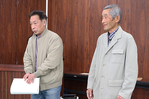 【山口県農業協同組合長門統括本部長賞】を受賞した農事組合法人日置川原と谷野和夫さん
