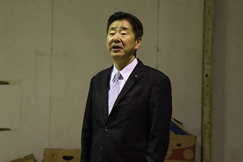 「農業を持続可能な成長産業に」と話す江原市長
