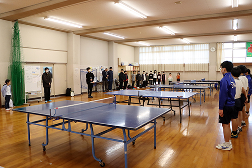 実証事業と兼ねて小学生も参加できる卓球体験会を実施しました