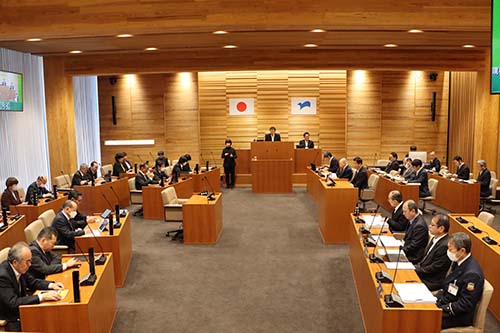 令和7年3月定例会が開会。会期は3月21日まで。