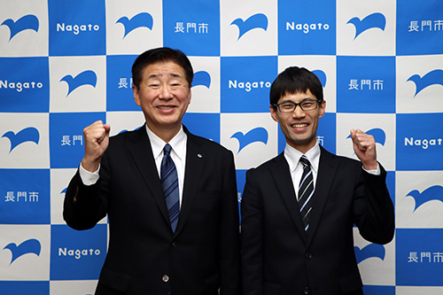 東京から長門市に来られ、伊上海浜公園オートキャンプ場で活動される赤熊さん