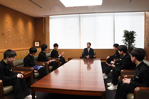 卓球について語り合いました
