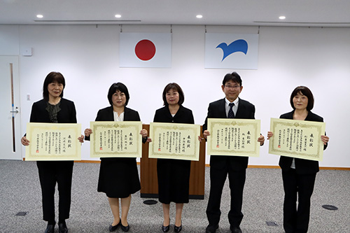 6名が退職を迎えました（1名事前授与）