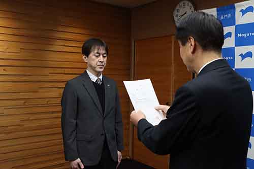 長門市観光コンベンション協会へ派遣となった杉原康治さん