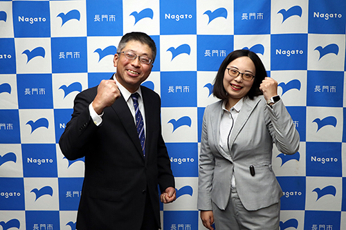 新たに着任した田中隊員（写真左）と山田隊員（写真右）