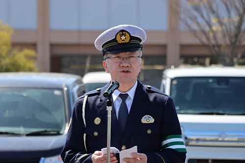 長門警察署山根徹也署長があいさつ