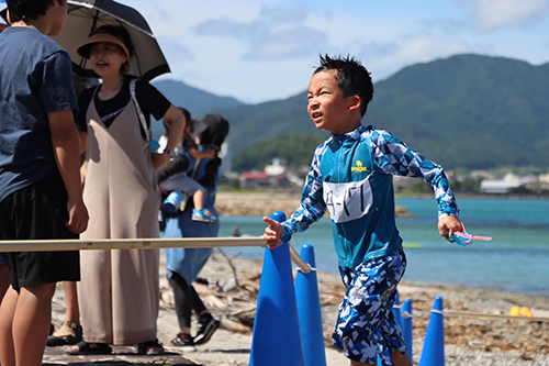 スイムからのランニング