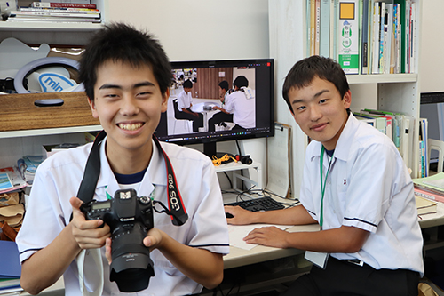 職場体験に来た中学生
