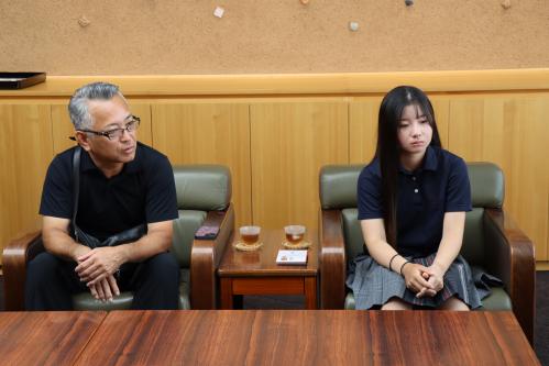 パターやショットの調子が上がってきたと話す小田さん