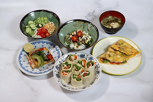 第9回ながとお料理コンクールの入賞作品