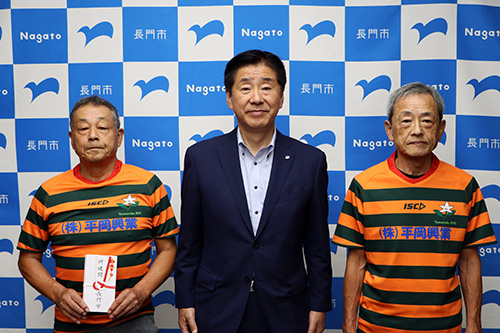 ねんりんピック岐阜2025に出場する選手を激励しました