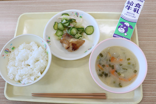 この日に提供された学校給食